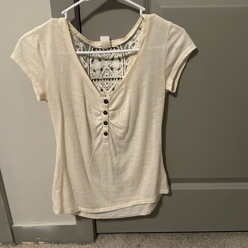 Cream top, size x-small